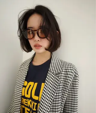 ミディアム 中村 果乃のヘアスタイル