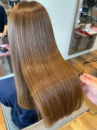 ロング カラー レナ┊︎髪質改善 ┊︎シルクストレートのヘアスタイル