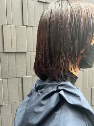 ミディアム カラー 両国駅徒歩1分⭐️ アイロン仕上げのヘアスタイル