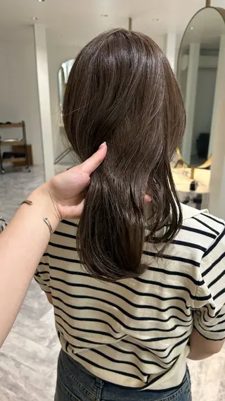 ミディアム カラー じゅわっと暖色カラー 🍊Moemiのヘアスタイル