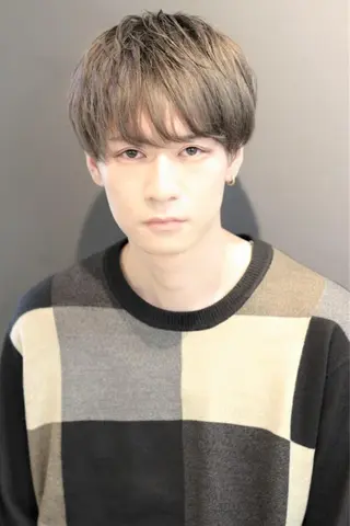 メンズ レイヤーカット・ 縮毛矯正 星野のヘアスタイル