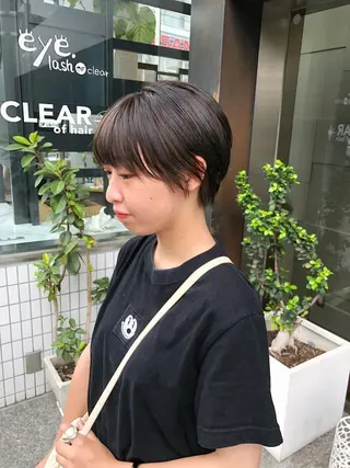 ショート 柏木  彩花のヘアスタイル