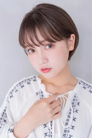 ショート カラー パーマ 💘透明感カラー💘 沖本 将宏のヘアスタイル
