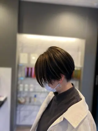 ショート カラー 太白区/白髪ぼかし ハイライト/千葉達人のヘアスタイル