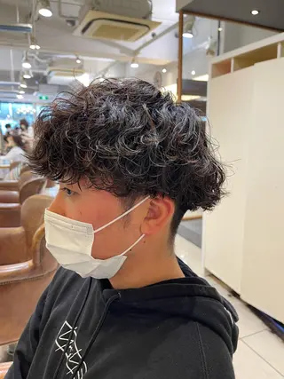 パーマ メンズ 山下 直人のヘアスタイル