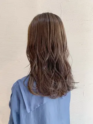 ロング カラー 岡山駅/髪質改善 透明感カラー🐼のヘアスタイル
