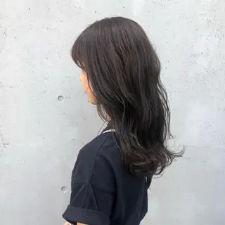 ロング カラー ヘアアレンジ 酸性縮毛矯正🧴韓国 レイヤー/髪質改善のヘアスタイル