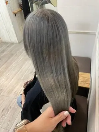 セミロング カラー パーマ ヘアアレンジ 【ヘアケア特化型】 newi天王寺のヘアスタイル