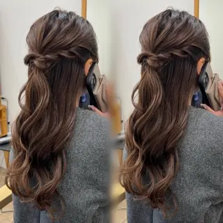 ヘアアレンジ 🫧艶カラー特化🫧 セット/mona🩵のヘアスタイル