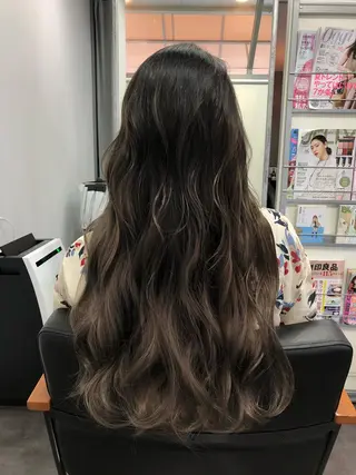 セミロング カラー ヘアアレンジ 大塚 貴之のヘアスタイル