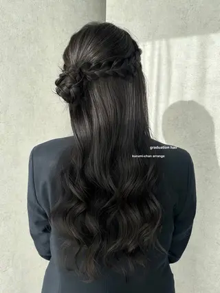 ロング ヘアアレンジ v-lab studio所属・韓国レイヤーカット/ 艶カラー/ noaのヘアスタイル