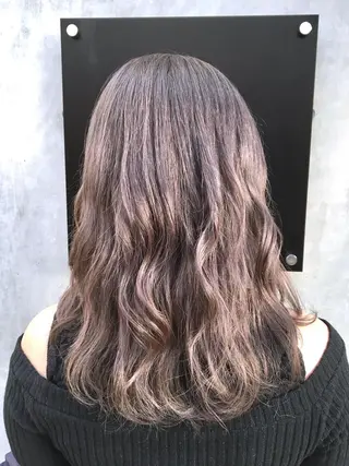 セミロング カラー ✨髪質改善縮毛矯正✨ 宇田川修平のヘアスタイル