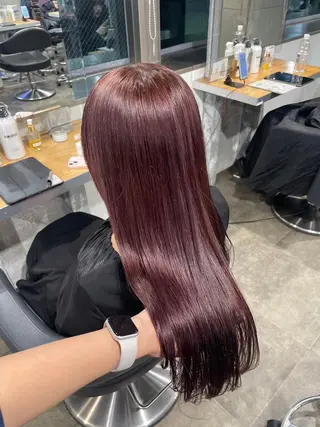 カラー トレンド暖色ヘア🍒 miu🍒のヘアスタイル