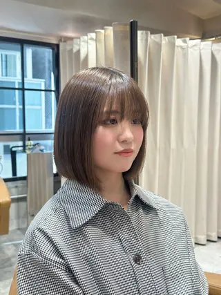 ショート カラー 縮毛矯正/ ✨艶髪/芦川優磨のヘアスタイル