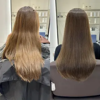 ロング EIGHT plum TOKIOリミテッドのヘアスタイル