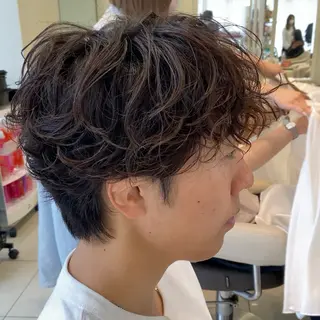 パーマ メンズ メンズ縮毛矯正 ♠️店長下平隼人のヘアスタイル