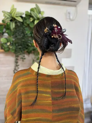 ヘアアレンジ 早朝✨ヘアセット 着付け/清水玲歌のヘアスタイル