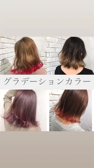 ミディアム カラー レイヤーカット🪽 MARINA🦩のヘアスタイル