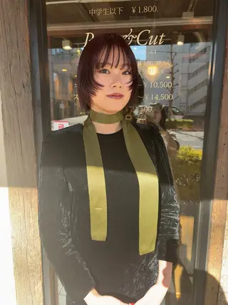 ショート 根本 真帆のヘアスタイル