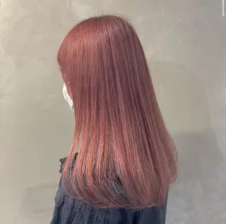 セミロング カラー 渋谷🎨ブリーチ特化 ×エクステ🎨レンのヘアスタイル
