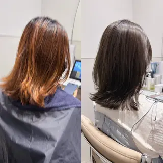 ミディアム SYUK高円寺所属・ベージュ/暖色カラー /ボブ/ミカのヘアスタイル