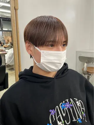 メンズ 新宿/韓国ヘア/ 髪質改善ストレートのヘアスタイル