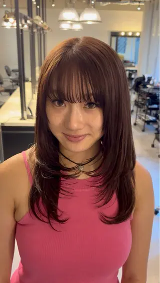 ミディアム カラー Konomura Neneのヘアスタイル