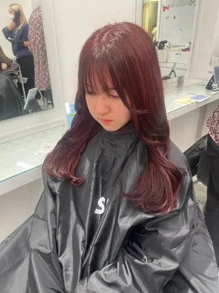 カラー ブリーチなし透明感 💗RYOTAのヘアスタイル