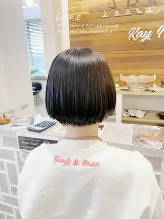 ショート パーマ やまこし 美裕樹のヘアスタイル