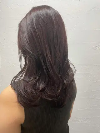 ロング カラー 平 ちひろのヘアスタイル