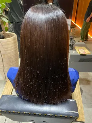 セミロング かりん髪質改善 /メンズカットのヘアスタイル