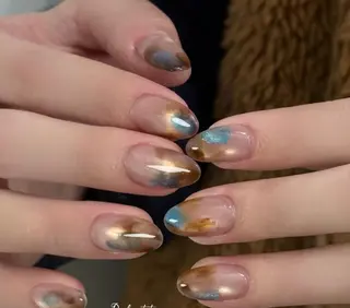 ネイル By moonネイル 🌷ワンホン/韓国風のネイルデザイン