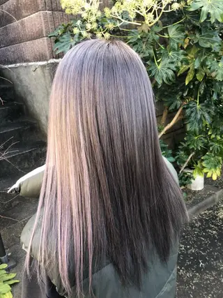 カラー ダブルスキルエクステ /羽エクステ白石宇由のヘアスタイル