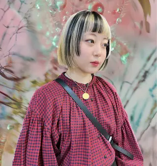 ショート カラー 圧倒的デザイン力 店長🎨RENAのヘアスタイル