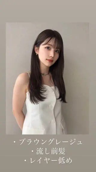 セミロング 11万フォロワー 浜田貫太郎✨️のヘアスタイル