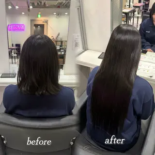 ロング 🦋REISA🦋 エクステ×ハイトーンのヘアスタイル