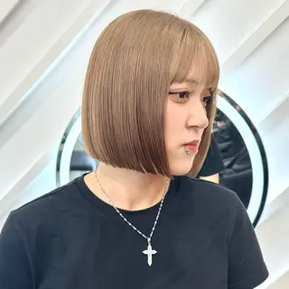 ショート カラー 原宿/韓国ボブ /くびれボブ/優希のヘアスタイル