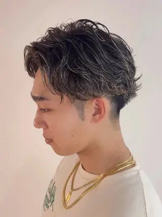 ショート カラー メンズ 🐝メンズハイライト …Rioのヘアスタイル