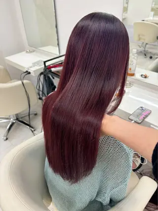 ロング カラー momo /レイヤー/暖色のヘアスタイル