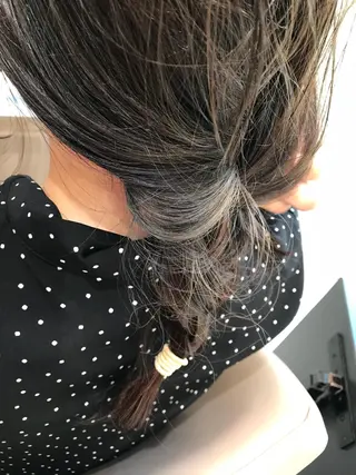 ミディアム カラー ヘアアレンジ 当日予約🆗✂︎ ウエモト タクのヘアスタイル