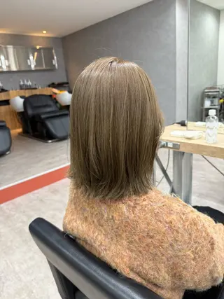 ミディアム カラー ブリーチモデル yumekaのヘアスタイル