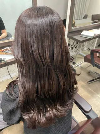 セミロング カラー ヘアアレンジ 黒井 瑠菜のヘアスタイル