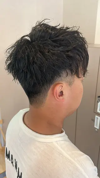 パーマ メンズ 西口 源一のヘアスタイル