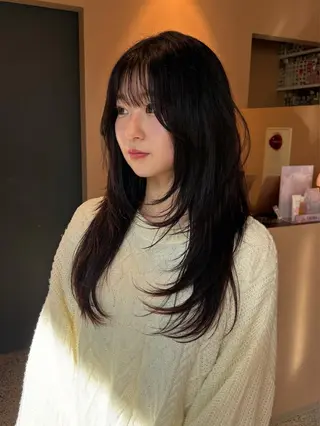 ロング 韓国レイヤー YOKE reinaのヘアスタイル