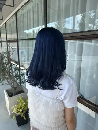 セミロング カラー 門手 菜々子のヘアスタイル