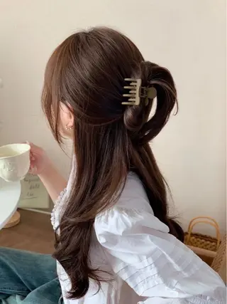 カラー ❤️ブリーチなし💚 ダブルカラー平野実花のヘアスタイル