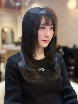 ロング 韓国ヘア/ ミラノのヘアスタイル