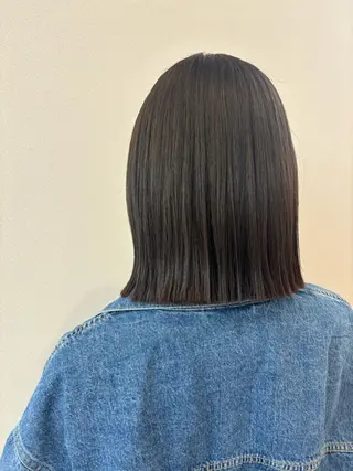 ミディアム カラー 角谷 靖子のヘアスタイル