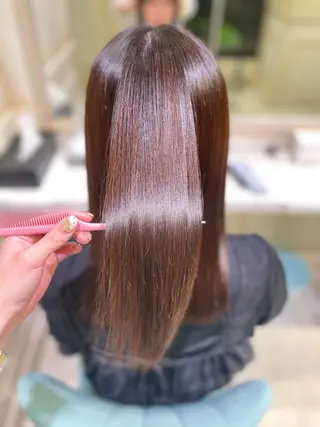 ロング 🌷ピンク/韓国風 暖色カラー ゆい🌷のヘアスタイル