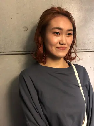 セミロング AYAKA 下北沢suuのヘアスタイル